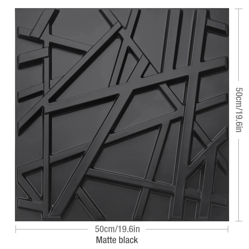 4pcs/ 50x50cm 3D Wall Panels Indoor Wall Decoration for Living Room Bedroom Hotel Office Mural Tile-Panel-Mold 3D Wall Sticker