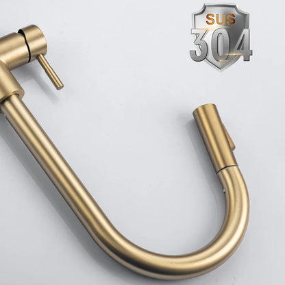 Brushed Gold Digital Kitchen Faucet Shenducs 304 Stainless Steel Hot Cold Kitchen Sink Mixer Tap Sensor Touch on Kitchen Faucet