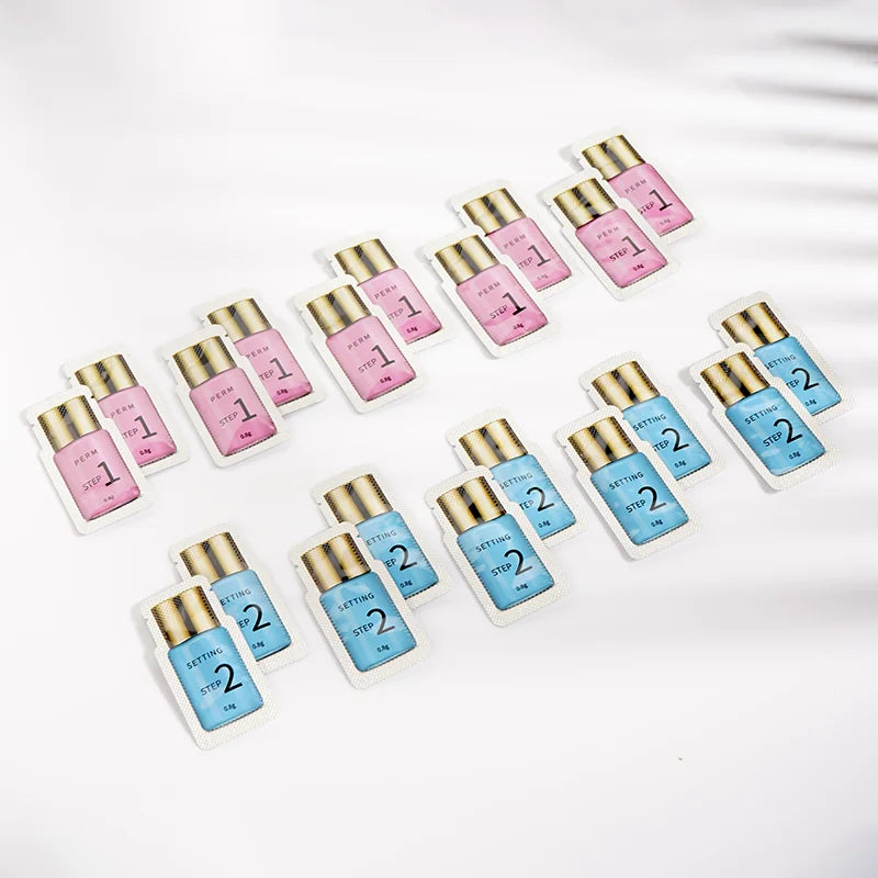 10 Pairs/Lot Lash Lift Lotion Sachet 0.8g Per Bag Lash Perm And Setting Lotion 8-12 Minutes Lifting Eyelashes Eye Makeup Tools.