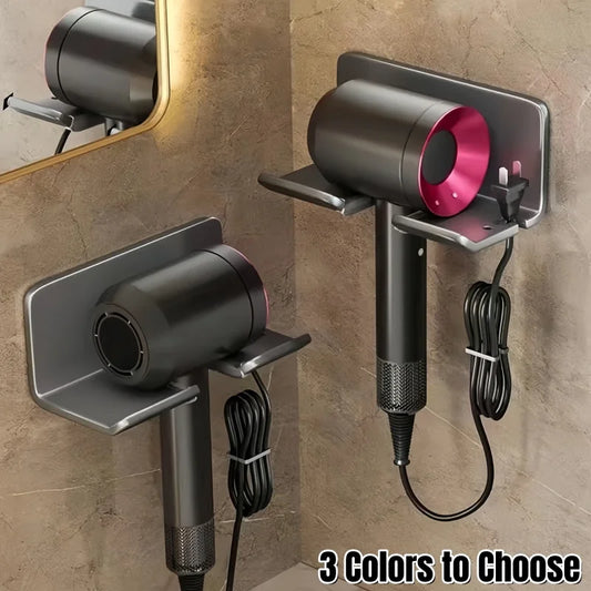 Universal Haar Trockner Halter Bad Haarglätter Stehen Nagel Kostenloser Wand Regale Zimmer Lagerung Rack Wand-montiert Hause Regal
