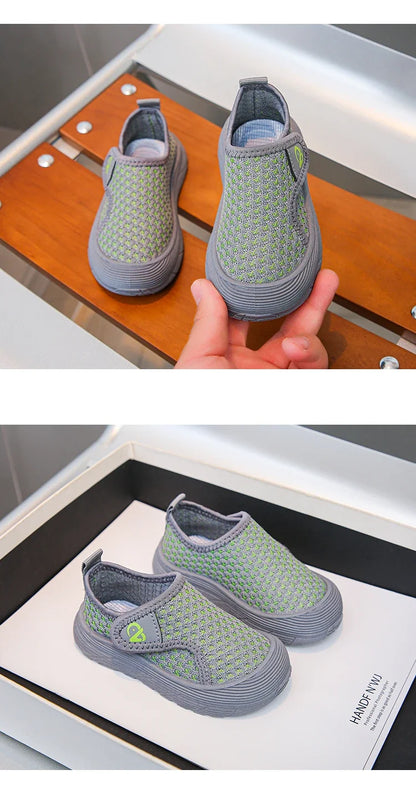 Students Casual Shoes Mesh Breathable Children Tennis Shoes Soft Bottom Comfortable 2025 New Fashion Kids Sports Shoes Non-slip.