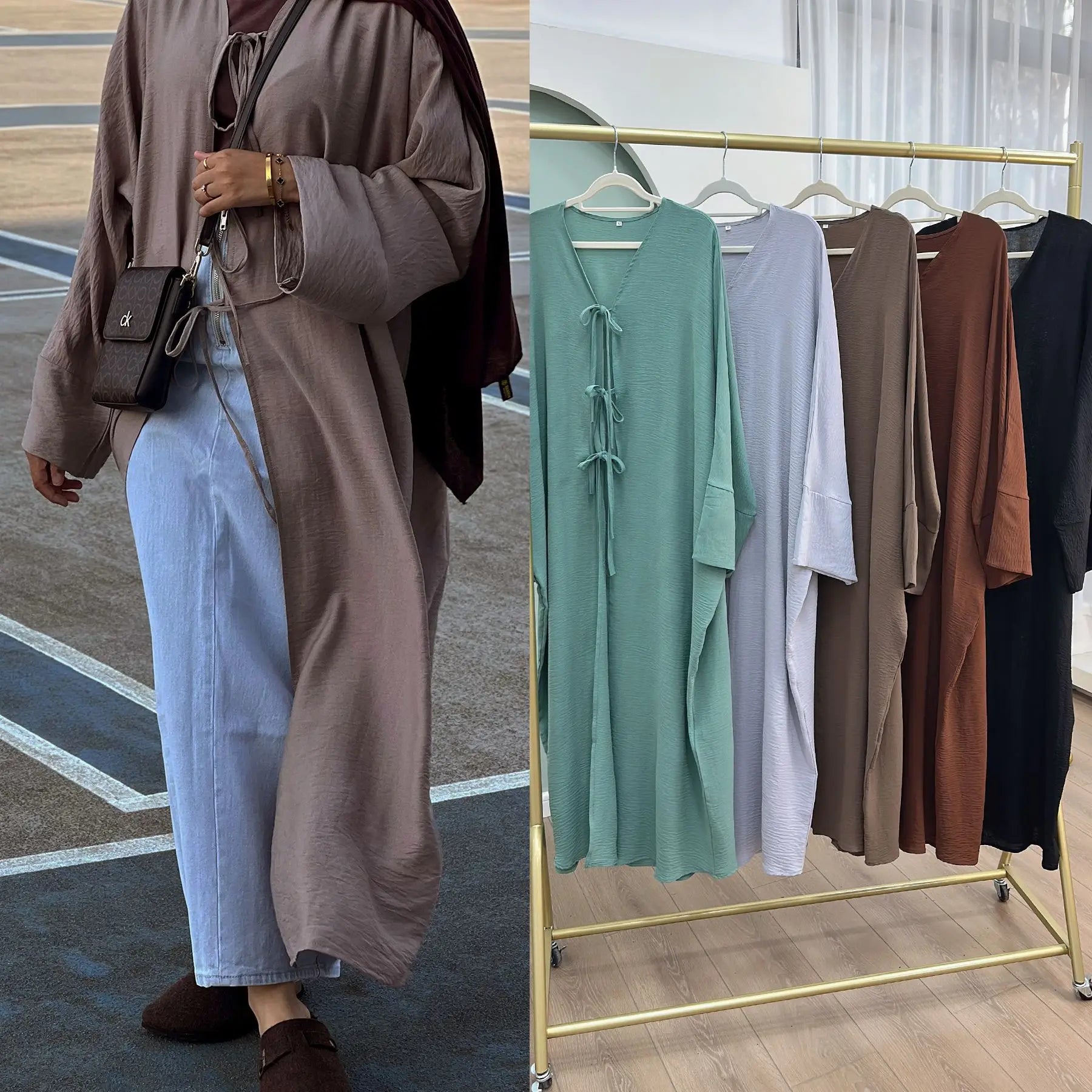 Ramadan Eid Muslim Women Modest Arab Open Abaya Long Dress Jalabiya Lace Up Cardigan Robe Morocco Dubai Abayas Kaftan Vestidos.