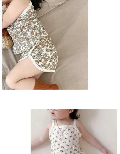 Baby Kleidung Sets Sommer Kleinkind Mädchen Strap Anzüge Baumwolle Druck Baby Jungen Tops T und Shorts Infant Trainingsanzug Neugeborenen Sets