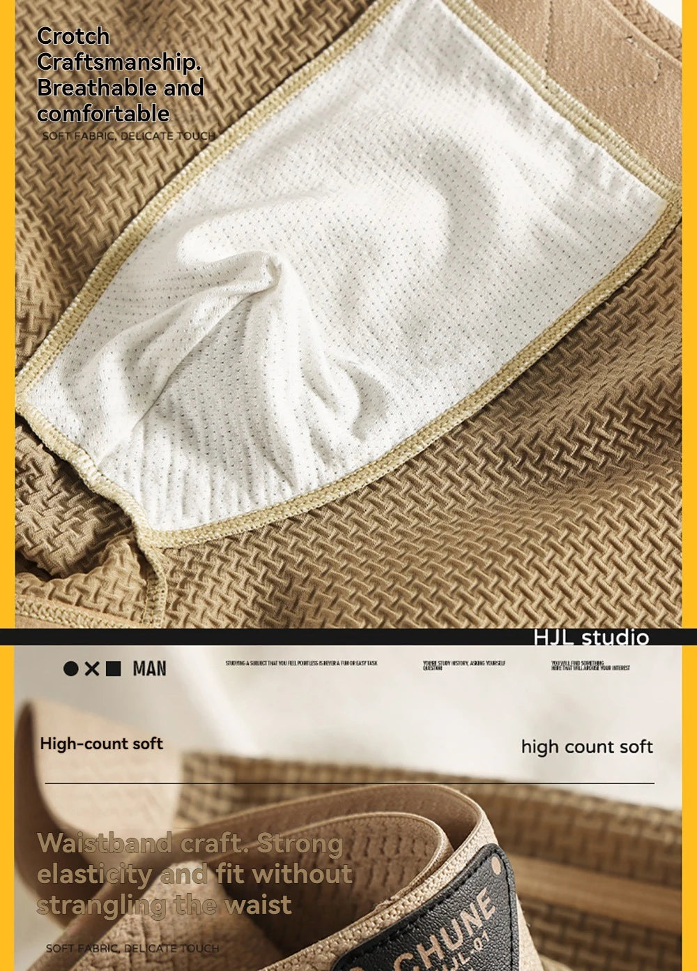 3 Teile/paket Mode Eis Seide Gestrickte Plaid Boxer Atmungsaktive Komfort Mesh Gabelung Unterhose Super Weiche Hohe Elastische männer Höschen