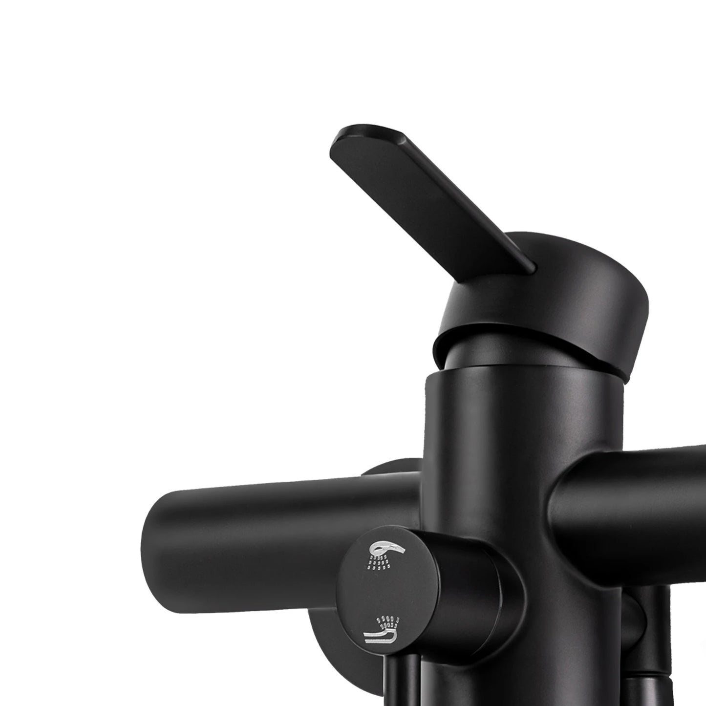 Wall-Mounted Kitchen Mixer Tap with Sprayer, 360° Swivel Stainless Steel Spout & Anti-Leak Design for Sink/Laundry, Black/Silver