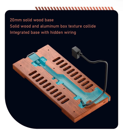 Jonsbo T9 Aluminum Alloy ITX Chassis Computer Desktop Host Shell Type-C 11L Small PC Case With PCIE 4.0 GPU Adapter Cable.