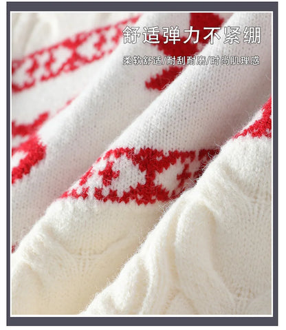 2024 Winter sweater new High End Luxury Cashmere Sweater Men Thick Warm Mens Sweaters With Deer Korean Harajuku Christmas Jumper.