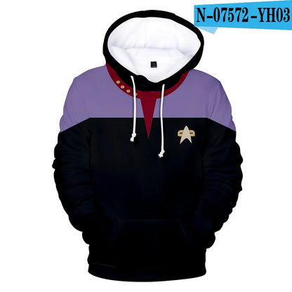 Hot Movie Hoodies Sweatshirts Fashion Long Sleeve Clothes Star trek cosplay hoodies Plus Size Men/Women streetwear Mens clothing.
