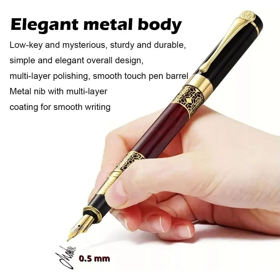 1-100 Teile/satz Retro Metall Brunnen Stift Austauschbare Tinte Elegantes Geschenk für Schreiben Schreibwaren Büro Schule Liefert.