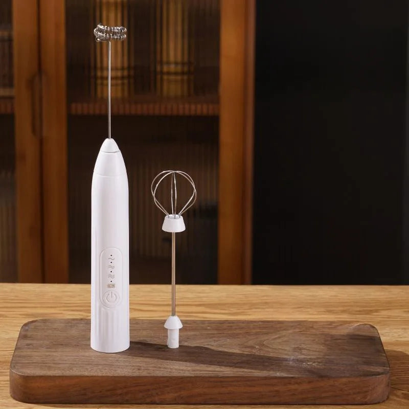 2-in-1 multi-function USB Rechargeable Electric Egg Beater Baking Mixer Milk Frother Kitchen Gadgets Coffee Stirrer Tools Dining.