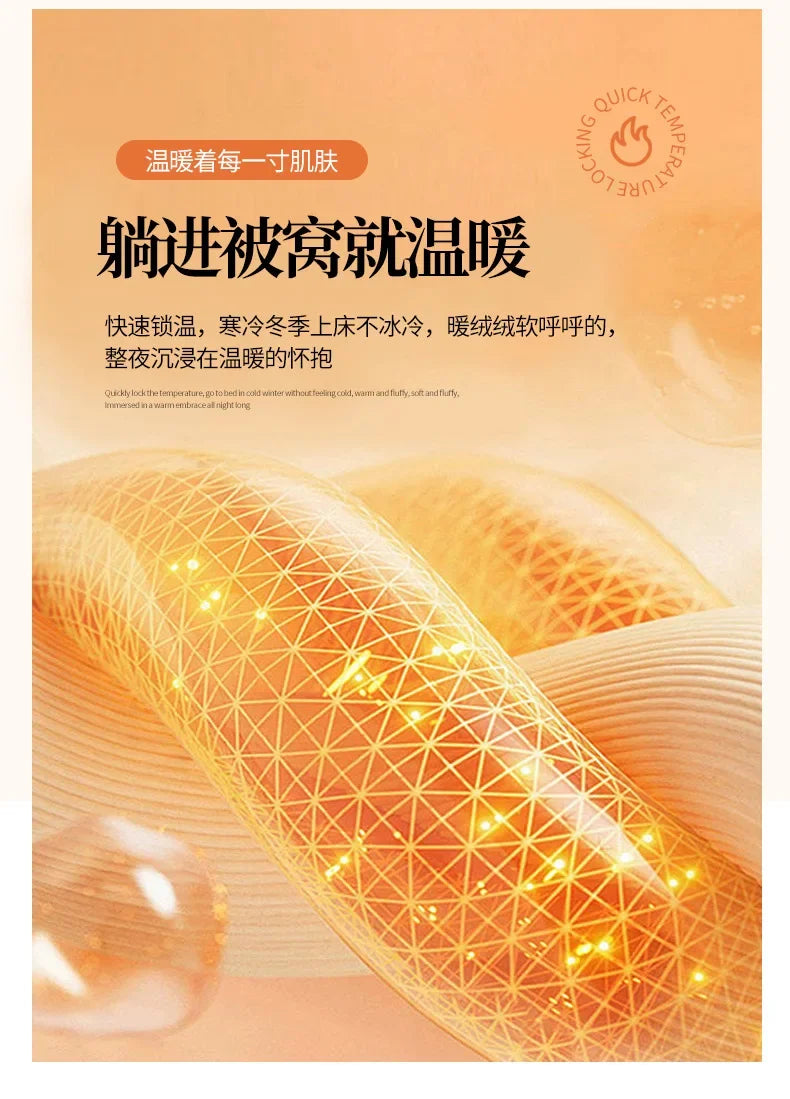 2024 new rabbit velvet milk velvet thickened rabbit fur warm four-piece set, 1.5m 1.8m bed sheet four-piece set.