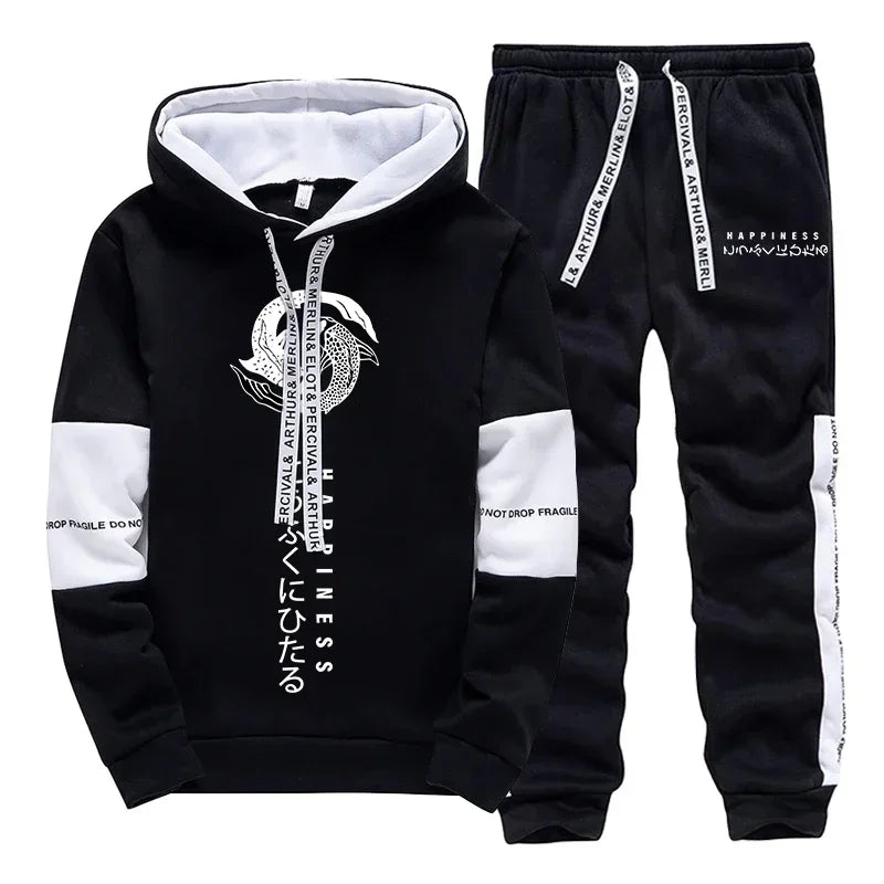 Casual Daily Outdoor Men's Tracksuit Hot Sales Sports Hooded Single Piece Sweatshirts And Sweatpants Comfortable Jogging Quality.