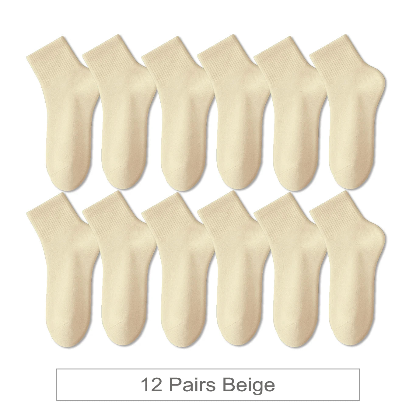 12 Pairs New Woman Cotton Socks Men Sock Short Ankle Colorful Autumn Spring Soft Breathable Colorful Girl Sock.