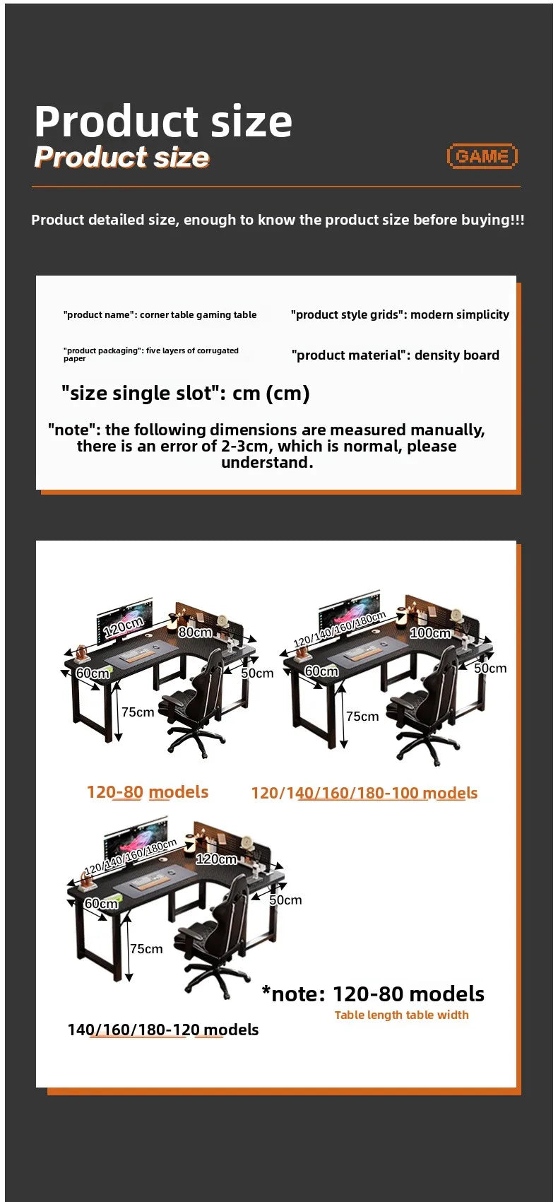 Computertisch Ecktisch für Zuhause, Arbeitstisch, Büro-Schreibtisch, E-Sport