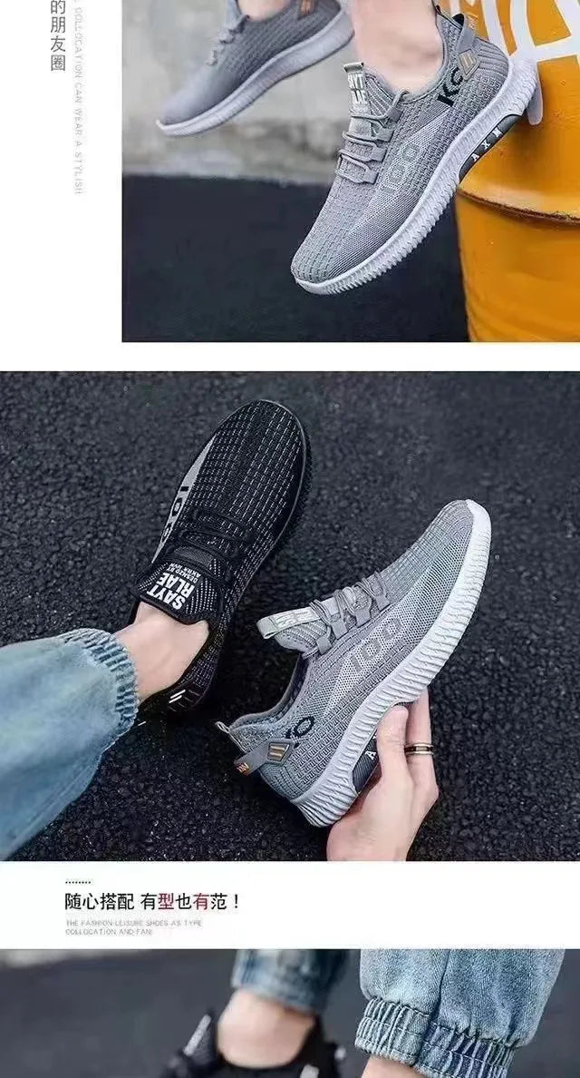 2025, weiche Sohlen, Frühling und Herbst, alte Stoffschuhe, atmungsaktive Mesh-Schuhe, rutschfeste, verschleißfeste, lässige Low-Top-Schuhe, Arbeitsschuhe