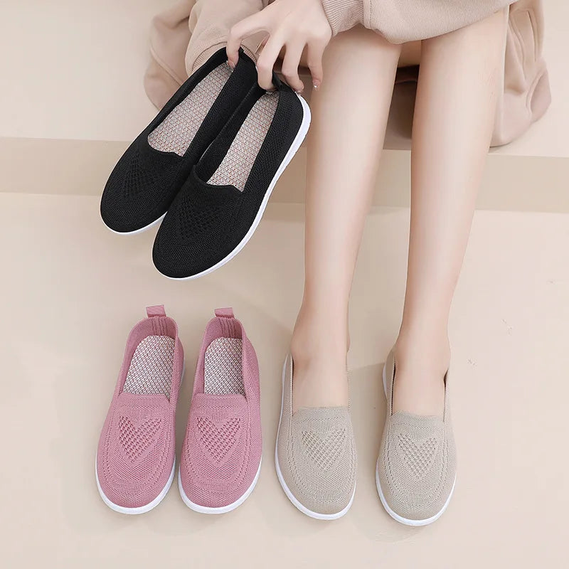 Women's Shoes Spring Summer Casual Breathable Chunky Sole Flat cheap shoes clearance.