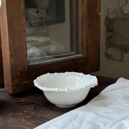 French Irregular Pearl Ceramic Plate Bead Bead Ceramic Plate Ceramic Bowl  Cup Dessert