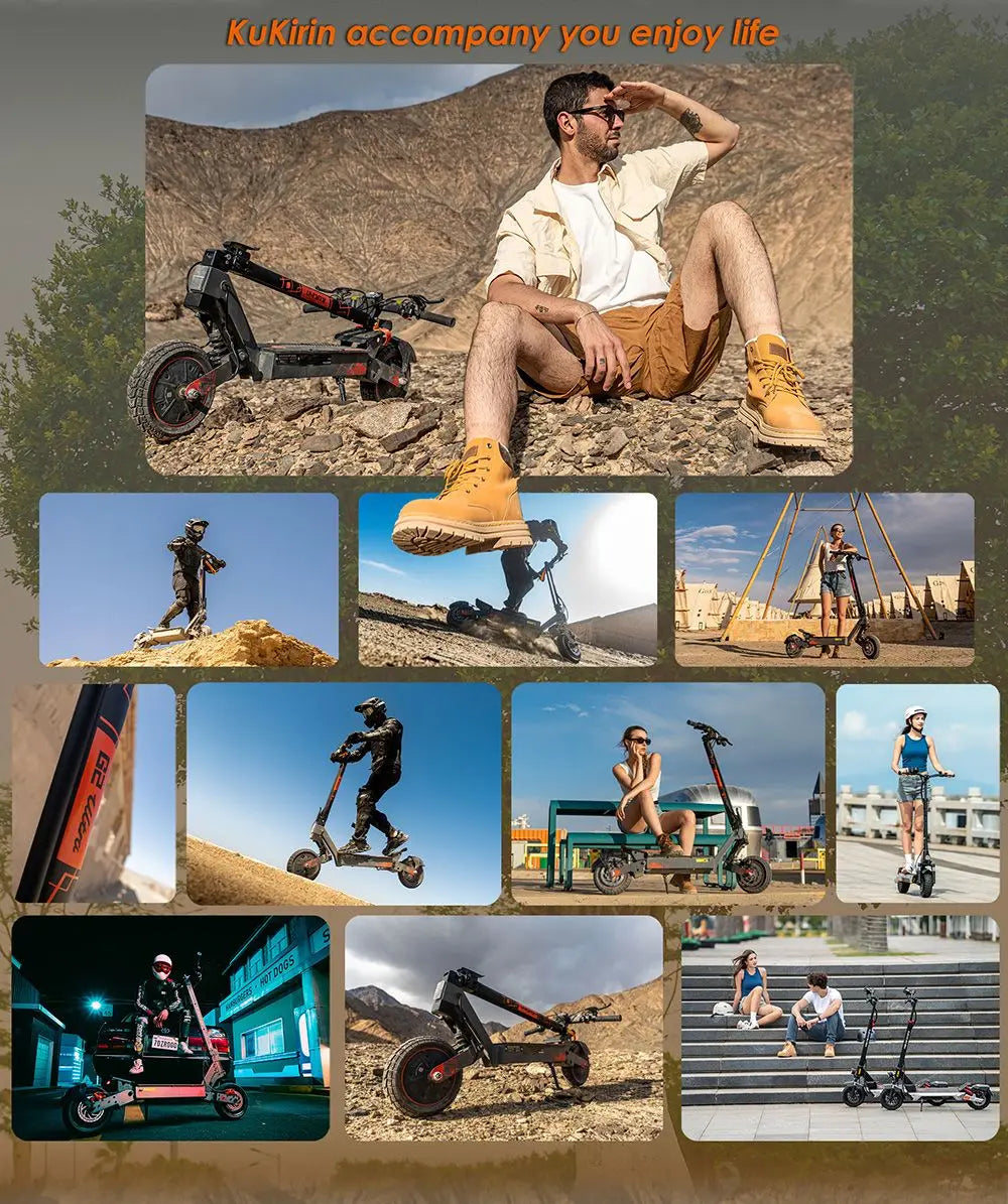 KuKirin G2 Ultra Folding Electric Scooter 800W * 2 Motor 48V 18Ah Battery 10 inch Tires 50 km/h Max Speed 55km Max Range IPX4