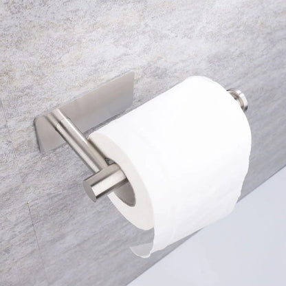 Selbstklebender Papierhalter aus Edelstahl, gebürstetes Gold, Schwarz, Weiß, Ständer für Küche, Badezimmer, Toilettenpapier, Handtuchrolle, Regal, Taschentuch zum Aufhängen