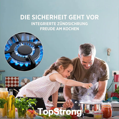 TopStrong 4-burner glass ceramic built-in stove natural gas Propanga gas hob EUGCT-B04.