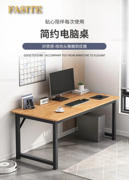 Hochwertiger, langlebiger Computertisch, Desktop-Tisch für Zuhause, Schlafzimmer, moderner, einfacher Mietisch, Studenten-Studientisch, langer Streifen