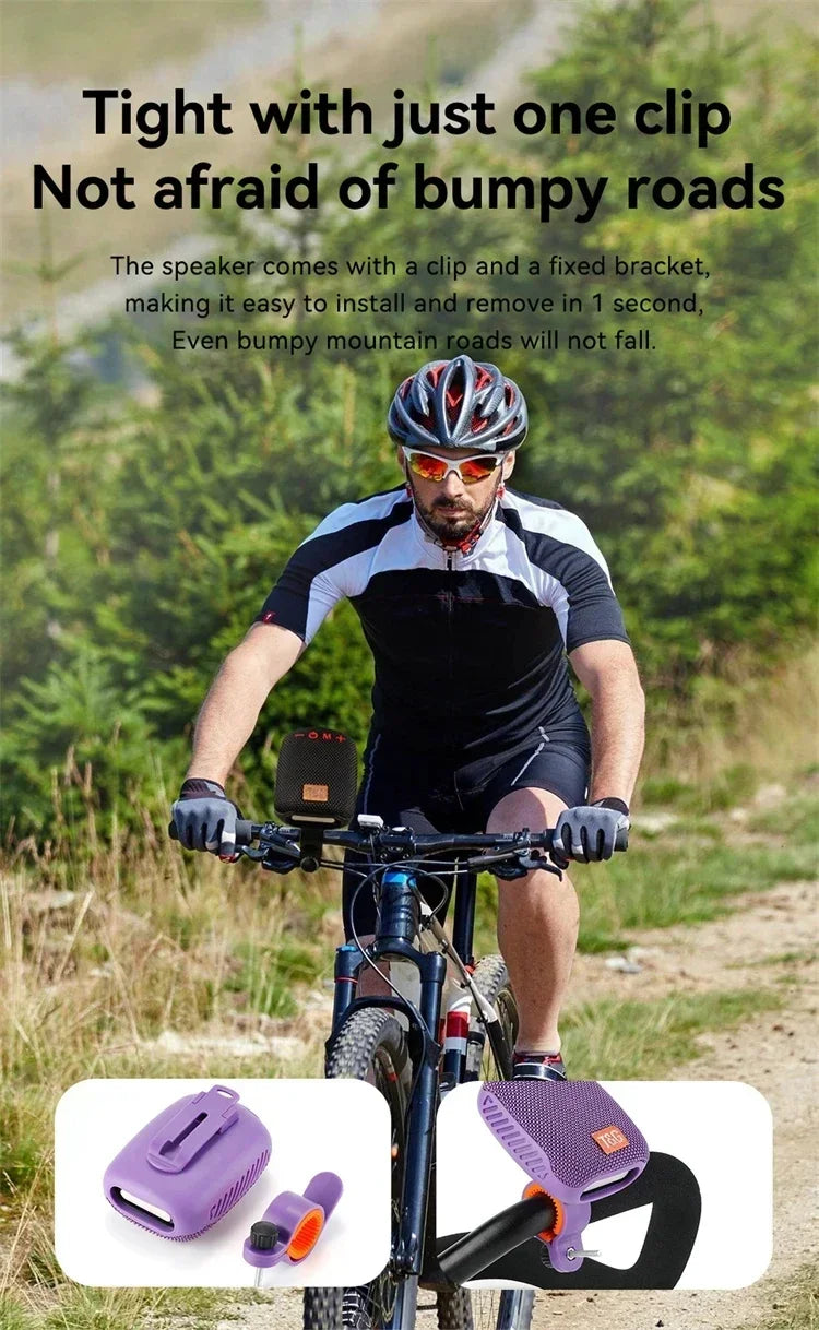 Outdoor Bicycle TG392 Portable Bluetooth Speaker TWS Wireless Mini Bass FM Radio Soundbar Boombox Riding Music Play Loudspeaker.