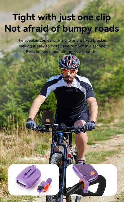 Outdoor Bicycle TG392 Portable Bluetooth Speaker TWS Wireless Mini Bass FM Radio Soundbar Boombox Riding Music Play Loudspeaker.
