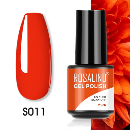 ROSALIND Red Series UV Nail Gel Hybrid Varnish Semi Permanent For Manicure Art Nail Polish Matt Base Top Coat Gel Nail Polish