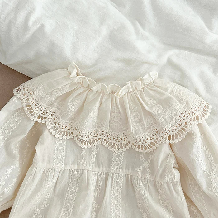 2023 neue Frühjahr 0-24 M Baby Mädchen Kleidung Infant Baby Mädchen Overall Lange Ärmeln Baumwolle Stickerei Neugeborenen baby Mädchen Bodys.