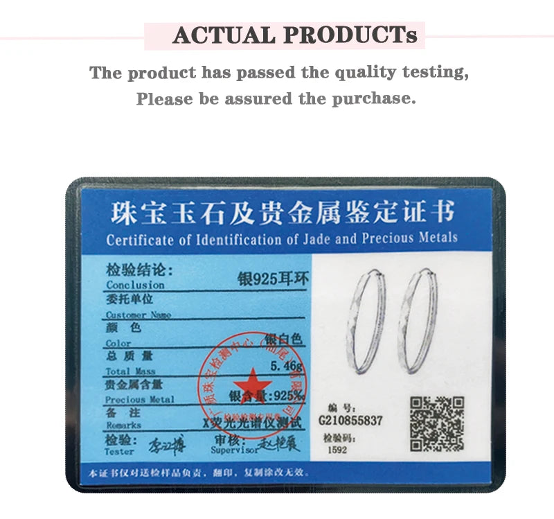 Senlissi - 925 Sterling Silver Hoop Earrings For Women 18K Gold Plated Jewelry Dazzling Women's Hoops Earrings Christmas Gifts.