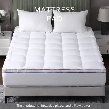 Cooling Mattress Topper , Extra Thick Mattress Pad Pillow Top Mattress Cover Quilted Fitted Mattress Protector.
