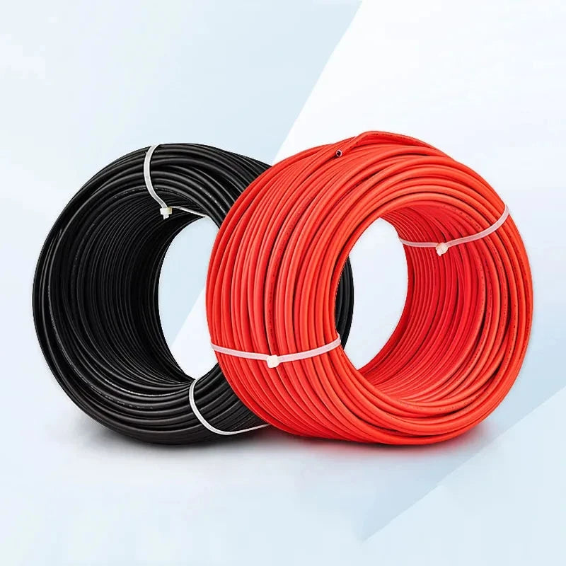 6mm2 10AWG Solar Photovoltaic Cable Tinned Copper Double Layer Insulation PVC TUV Cable For PV Panels Connection.