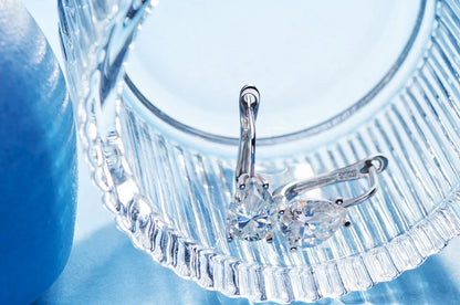 GIGAJEWE Moissanite D Color VVS1 Total 2.5ct 925 Silver Drop Earring 18K Gold Plated Diamond Test Passed Jewelry Woman Girl Gift.