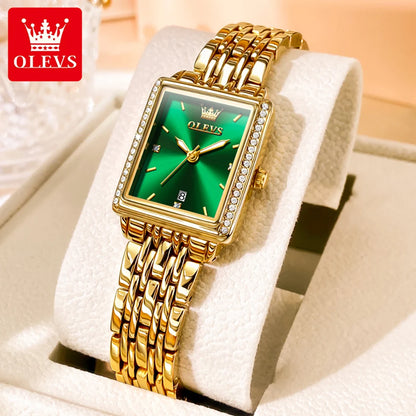 OLEVS 9995 Women's Watch Luxury Elegant Quartz Ladies Wristwatch Top Brand Waterproof Luminous Date Original Watch For Women
