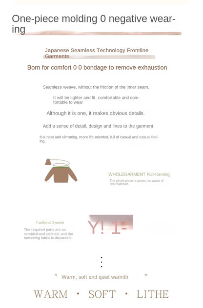 2025 100% Merino Wool Sweater Elegant Cashmere Pullover Women Pile Collar Long Sleeve Knitwear Basic Clothing  Jumper Tops.