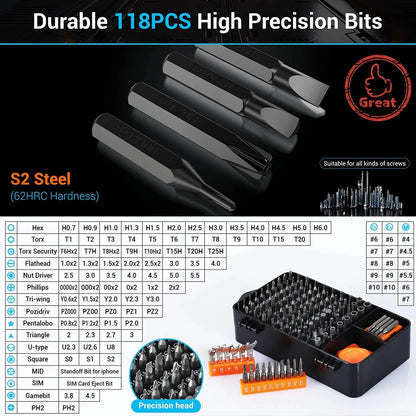 Schraubendreher-satz Präzision Magnetische Schraubendreher Bits Torx Hex Bit Griff Handy Reparatur Schraubendreher Kit Hand Werkzeuge