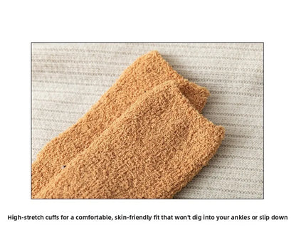 Women Socks Winter Warm Fluffy Socks Cute Animal Claw Cat Paw Footprint Fuzzy Socks Thicken Coral Fleece Home Floor Sleep Socks.