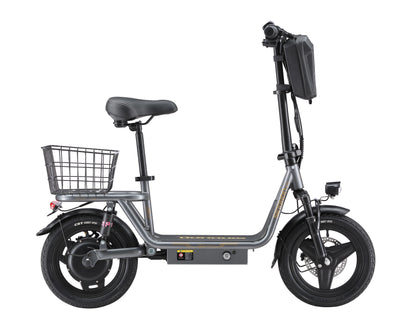 K14 Electric Scooter 500W Peak Motor, 14'' Tires,36V 15.6Ah Battery,32km/h Max Speed,50-60km Range,350W Rated Motor, Disc Brakes.