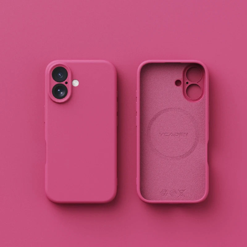 for iPhone 16E Magsafe Liquid Silicone Case Solid Colour Matte Soft Bumper Phone Cover for iPhone 16 Plus 16 Pro Max Cases.