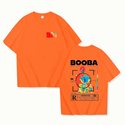 B2O T-shirts Men Fashion BOOBA Printed Short Sleeve T Shirt Women Casual Harajuku Streetwear Tee Tops.