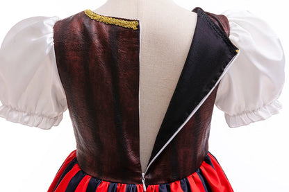 Halloween Mädchen Piraten Kleid Cosplay Karneval Party Piraten Rollenspiel Anzug Mit Kopftuch Kinder Bühne Leistung Kleidung