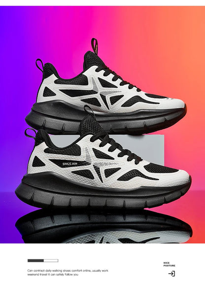 Men's Running Shoes Marathon Breathable Lightweight Women's Comfortable Casual Athletic Nonskid Walking Sports Sneakers.