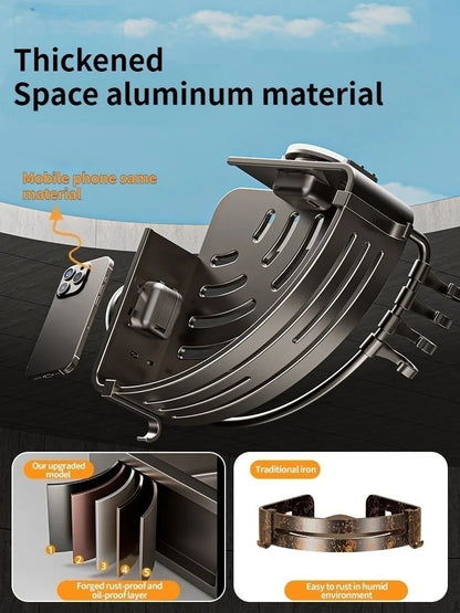 Saugnapf perforationsfreier Raum Aluminium Badezimmer Lagerregal Badezimmer Dreieckskorb Wandaufhänger Badezimmer Eckaufbewahrung