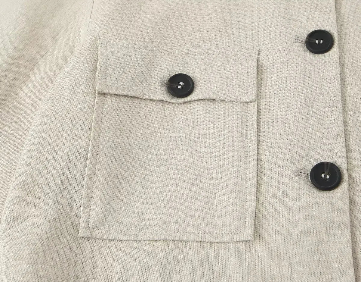 Work Office Lady Pants Set Women Long Sleeve Button Pocket Jacket Women's Trousers With Pocket Two Piece Set Female Set.