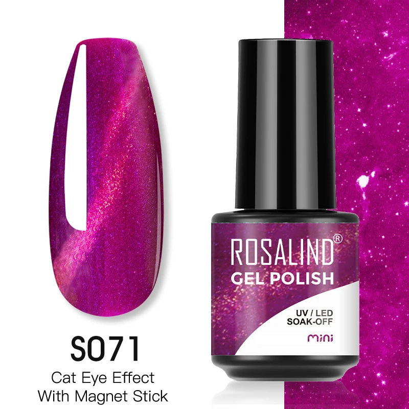 ROSALIND Red Series UV Nail Gel Hybrid Varnish Semi Permanent For Manicure Art Nail Polish Matt Base Top Coat Gel Nail Polish