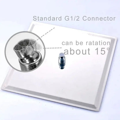 Bathroom Shower Head Chrome Ultrathin Rainfall Bath Head Wall Mounted Stainless Steel Bathroom Shower Accessories