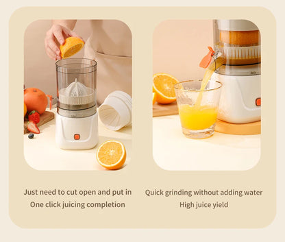 USB Charging Portable Electric Juicer 7.4V Orange Lemon Fruit Blender Household Juice Squeezer Mixer Citrus Juicer for Travel