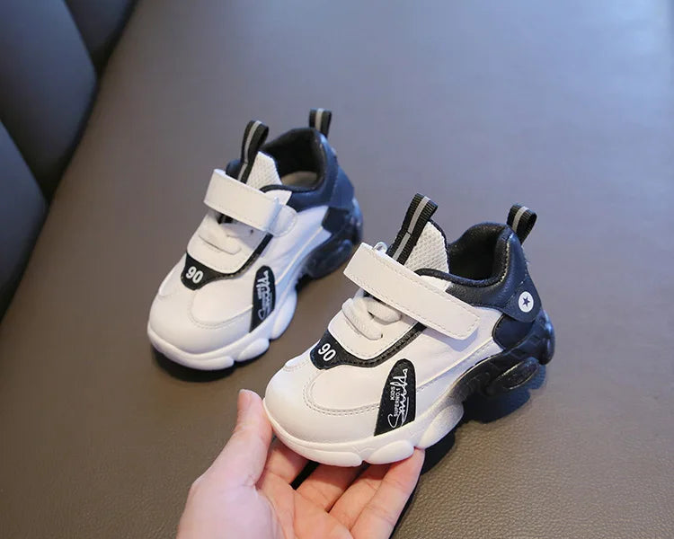 Size 20-31 Children Wear-resistant Casual Sports Shoes Baby Anti-slip Toddler Shoes Girls Boys Kids Soft Bottom Running Sneakers.