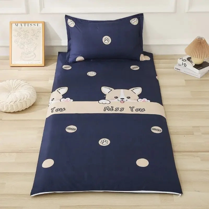 WASART Fully enclosed with zipper mattress protector cover geometric printed baby couple single double bed sheet protection pad