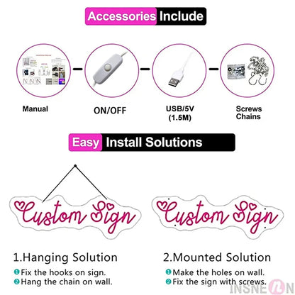 Custom Led Name Sign Gift for Kid Custom Name Signs Teenage Gift Led Neon Sign for Wall Decor Bedroom Decor Personalized Gifts.